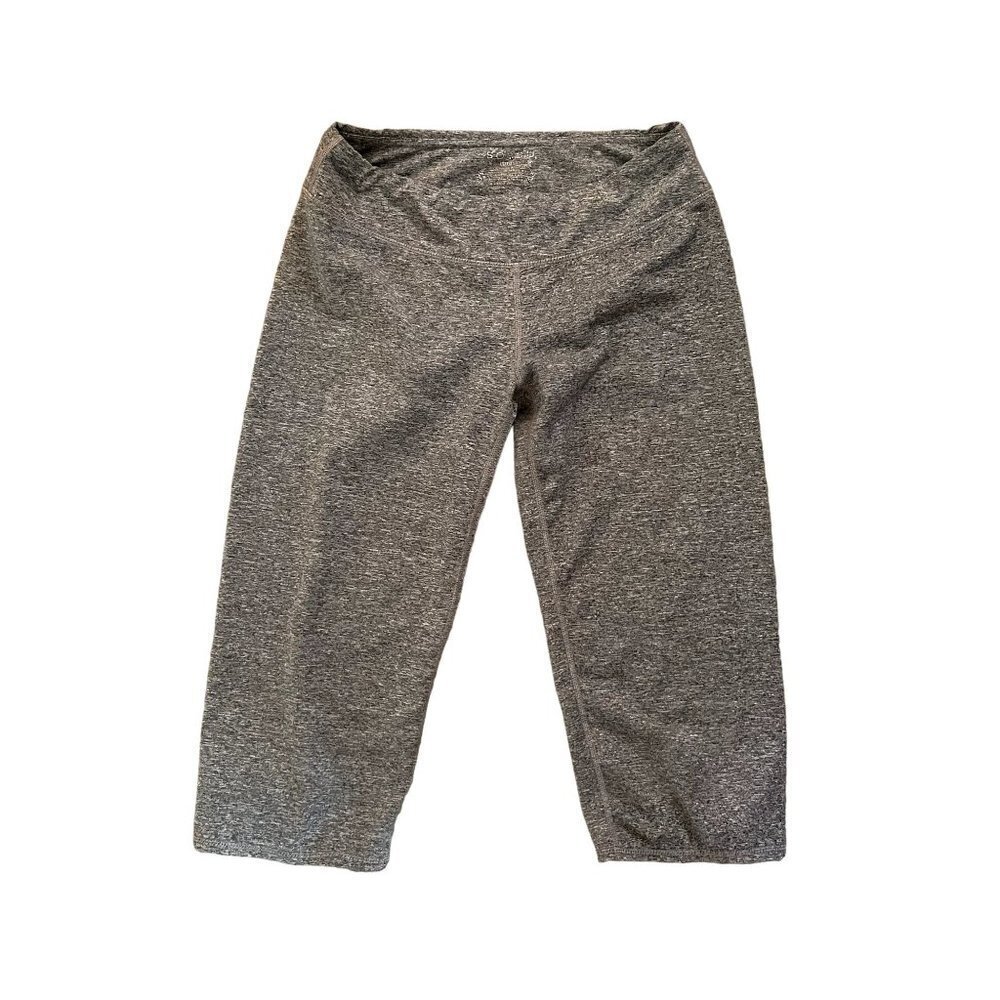 Soybu lotus athleisure gray cropped leggings classic comfortable workout